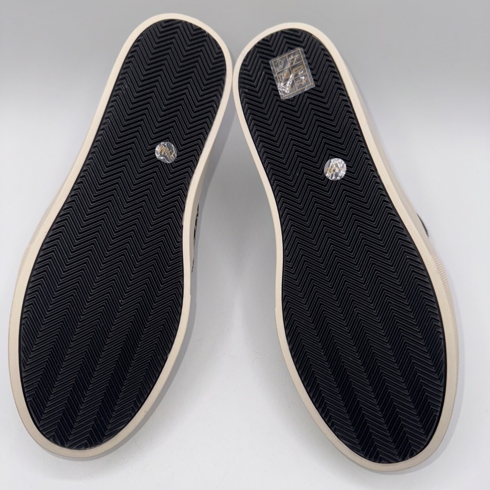Tory Burch Monogram Soft Embossed Sneakers Women's Size 7.5 Black Chenille - Picture 7 of 13